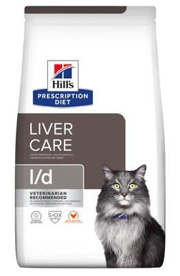 Hill's Prescription Diet Liver Care L/d Chicken Лікувальний корм для печінки у кішок, 1.5 кг (новий дизайн упаковки) 607651 фото