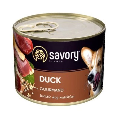 Консерви для собак "Savory Dog Gourmand" з качкою 100 г 30457 фото