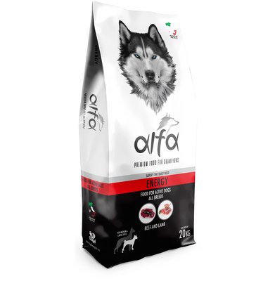 Корм преміум класу Alfa Energy сухий корм для активних дорослих собак всіх порід, 20 кг Круг660831 фото