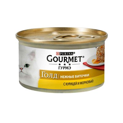 Gourmet Gold (Гурме Голд) Ніжні Биточки з куркою і морквою 85 г Purina 442207 фото