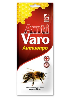 Антиваро смужки 10 шт (лікування варроатозу у бджіл) (термін до 08.25) 3545 фото
