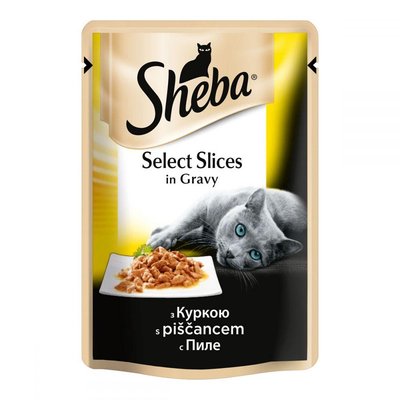 Sheba Selection in Sauce (пауч) Консервы для кошек с курицей в соусе / 85 гр 096806 фото