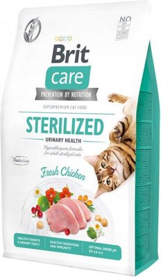 Сухий корм для стерилізованих котів Brit Care Cat GF Sterilized Urinary Health з куркою 2 кг 171286/0730 фото