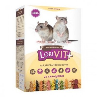 Лоривит+ вітамінізований корм для декоративних щурів 1 кг ФЛ034 фото