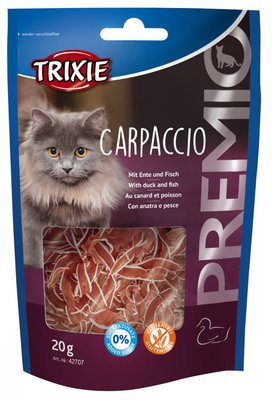 Trixie TX-42707 PREMIO Carpaccio 20г - ласощі для кішок з качкою і рибою 17477 фото