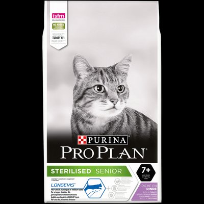 Purina Pro Plan Sterilised 10 кг для стерилізованих кішок старше 7 років з індичкою 3962 фото