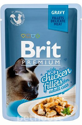 Brit Premium Куряче філе в соусі для котів 85 гр 111250/524 фото