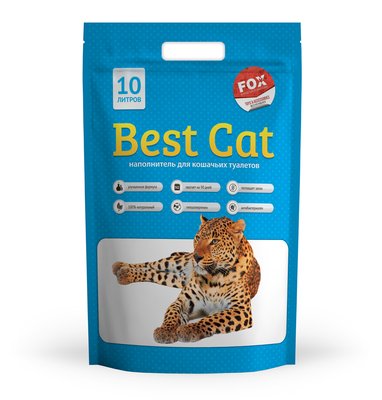 Силікагелєвий наповнювач Бест Кет для котячого туалету Best Cat Blue 10 літрів 901154 фото