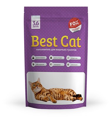 Силікагелєвий наповнювач Бест Кет для котячого туалету Best Cat Purple Lawender 3,6 літра 21465 фото