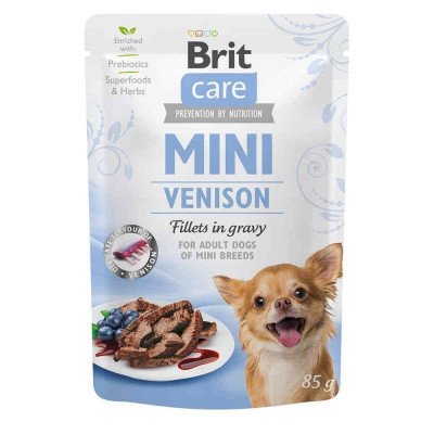 Вологий корм для собак Brit Care Mini pouch 85 г (філе дичини в соусі) 100915/100220/4456 фото