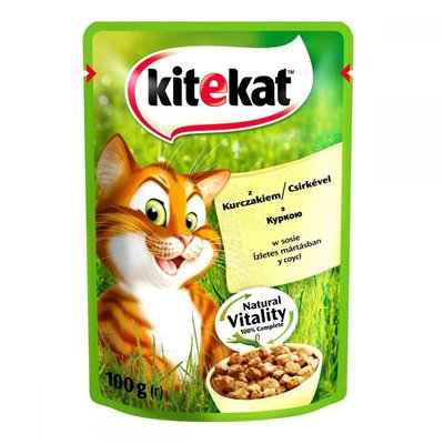 Kitekat Natural Vitality (Пауч) Консервы для кошек с курицей в соусе / 100 гр 256684 фото