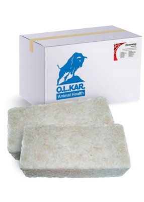 Лизунец - сіль пресована кормова, 10 кг (2-а брикети по 5 кг) 554 фото