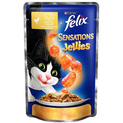 Felix Sensations Jellies Шматочки з куркою і морквою в желе 85 г 469600 фото