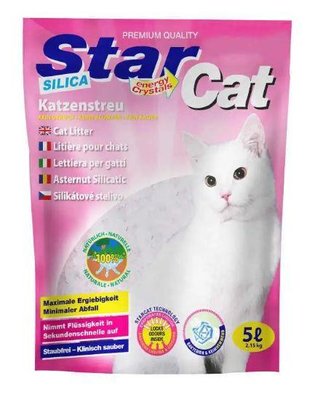 Силікагелевий наповнювач для котячого туалету StarCat Silica Cat Litter 5 л (2,15 кг) 03055 фото