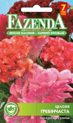Насіння квітів Целозія гребінчаста 0.2 г, FAZENDA, O. L. KAR 21711 фото
