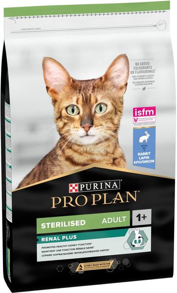 Сухой корм Purina Pro Plan Sterilised корм для стерилизованных кошек и котов с кроликом, 10 кг 8796 фото