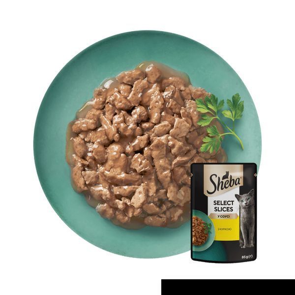 Влажный корм Sheba (Шеба) cig POU для взрослых кошек с курицей в соусе 85 г 410313 фото
