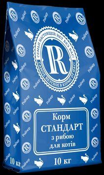 Сухий корм Ройчер Стандарт для котів із рибою 10 кг К311476 фото