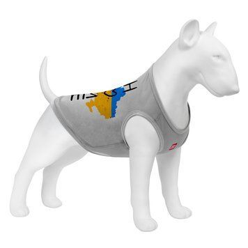 Майка для собак WAUDOG Clothes рисунок "Дом", сетка, M, B 38-41 см, C 20-23 см серый 302-0230-11 фото