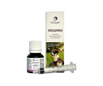 Суспензия Кокцифен для профилактики и лечения гельминтозов и кокцидиозов у собак и кошек 15 мл, Продукт 738214 фото