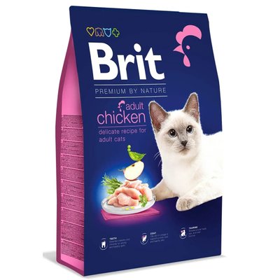 Сухий корм Бріт Brit Premium by Nature Cat Adult Chicken з куркою для котів, 1.5 кг 171859 фото