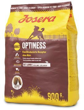 Сухий корм Josera Optiness (Йозера Оптінес) у великих гранулах зі зниженим рівнем білка, 900 г 901475 фото