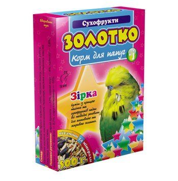 Корм "Золотко" для папуг "Сухофрукти" 500 г (Круг) ф0317 фото