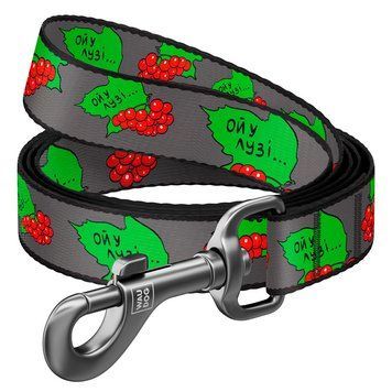 Поводок для собак нейлоновый WAUDOG Nylon рисунок "Калина", S, Ш 15 мм, Дл 122 см 4915-0228 фото