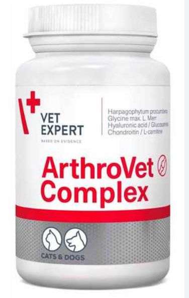 Кормовая добавка ArthroVet Complex (Артровет) при заболеваний хрящей и суставов для собак и кошек 90 табл. 58242 фото