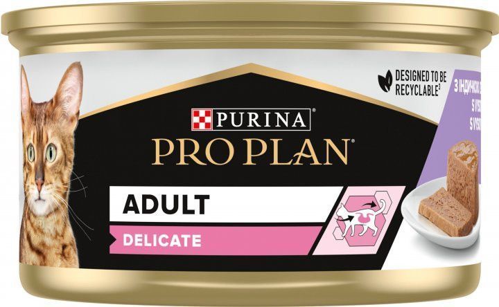 Purina Pro Plan Veterinary Diets Delicate паштет з індичкою для котів з чутливим травленням 85 г п100118 фото