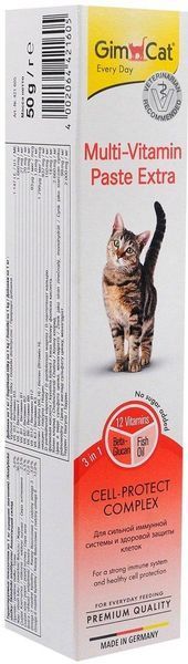 Паста ДжімКет GimCat Multi-Vitamin Extra мультивітаміни для котів 100 г 11425 фото