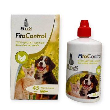 Суспензія Модес Modes Fito Control Стоп-Цистит для собак та котів, 45 мл К100120 фото