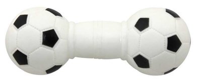 Іграшка вінілова гантелька-пищалка футбольний м'яч 5,5-14см EV024 ZooMax 23751 фото