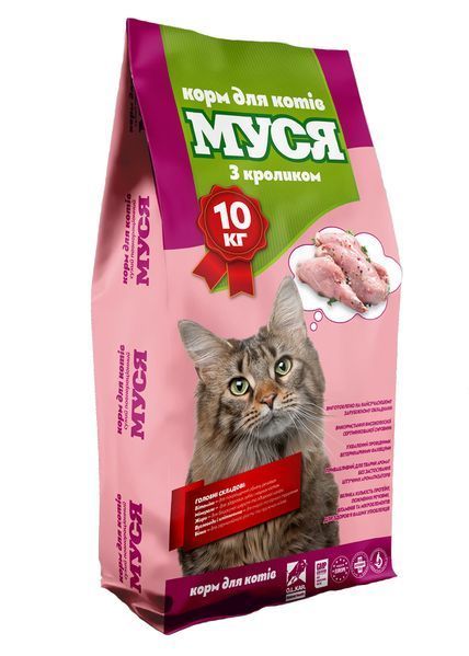 Корм для кошек Муся со вкусом кролика 1 кг (на розвес) 29260-1 фото