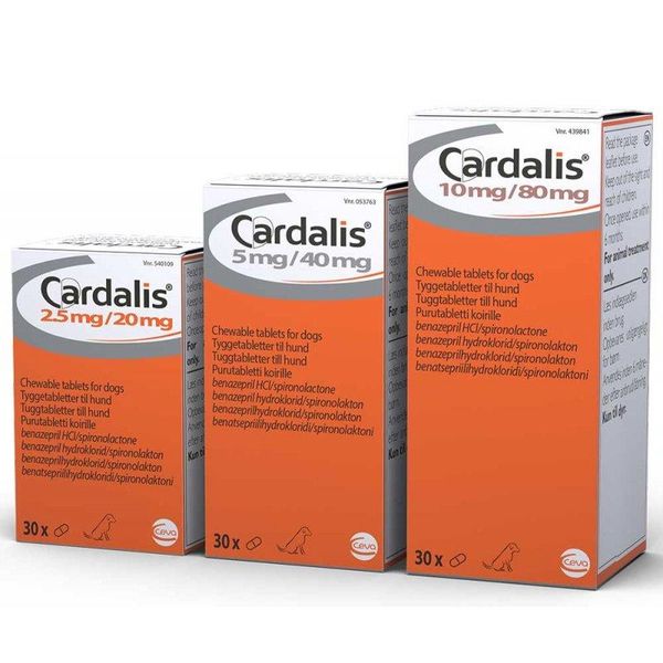 Кардалис 5 мг/40 мг жевательные таблетки для собак 30 табл. Сева (Франция) CEV02809 фото