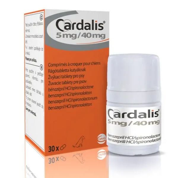 Кардалис 5 мг/40 мг жевательные таблетки для собак 30 табл. Сева (Франция) CEV02809 фото