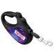 Поводок-рулетка для собак WAUDOG R-leash, рисунок "NASA21", M, до 25 кг, 5 м, светоотражающая лента черный 8125-0148-01 фото 5