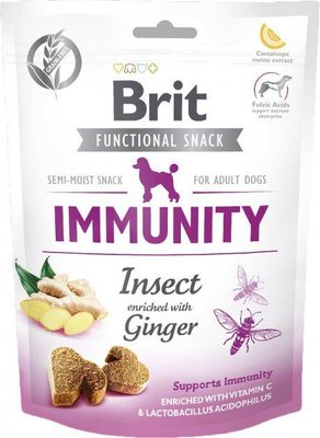 Ласощі для собак Brit Care Immunity комахи з імбиром 150 г 111421/9970 фото