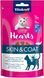 М'які ласощі сердечка для котів Вітакрафт Vitakraft Hearts SkinCoat з лососем та омега-3 для здоров'я шкіри та шерсті, 40 г В41308 фото 1