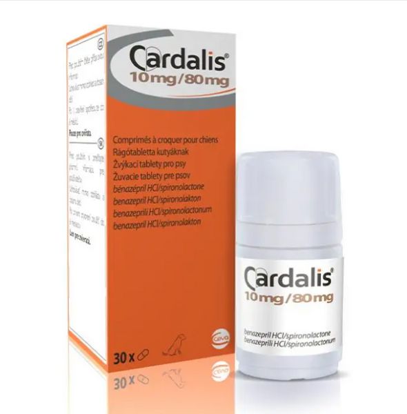 Кардалис 10 мг/80 мг мг жевательные таблетки для собак 30 табл. Сева (Франция) CEV02810 фото