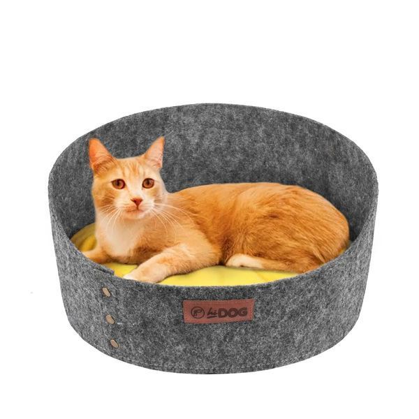 Лежанка ХайДог HiDOG Уют для собаки или кота серая (40 х 40 х 22 см) К000260 фото