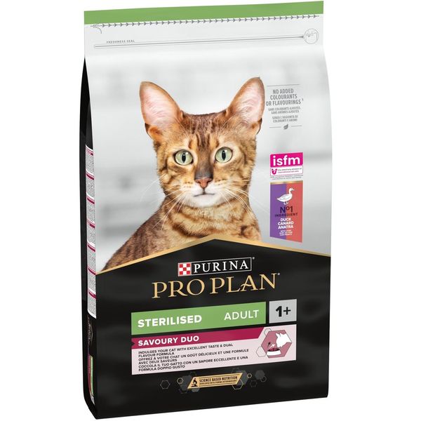 Сухий корм Purina Pro Plan Sterilised Duck & Liver для стерилізованих котів з качкою та печінкою 10 кг п100070 фото