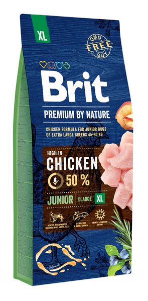 Сухой корм Брит Brit Premium Junior XL для щенков и молодых собак гигантских пород, 15 кг 170831/6505 фото