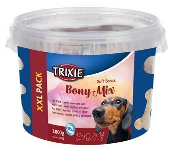 Ласощі для собак Trixie (TX-31526) Soft Snack Bony Mix мікс (яловичина/ягня/курка/дичина) 1.8 кг TX31526 фото