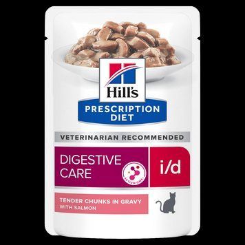 Влажный корм для кошек Hill's Хиллс PD i/d для ухода за пищеварением с лососем, пауч 85 г 606409 фото