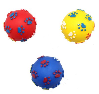 Іграшка вінілова М'яч міна з лапками 7см EV036 ZooMax 23757 фото