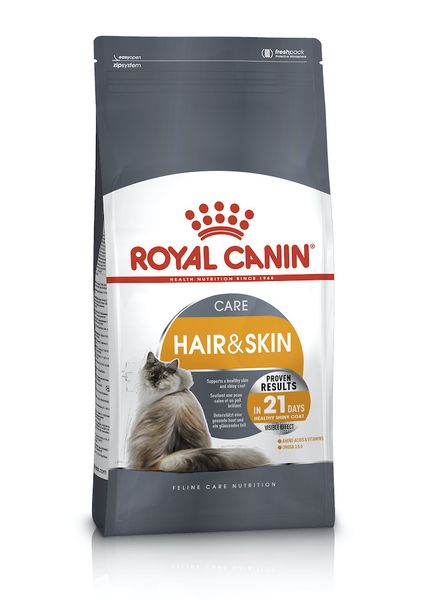 Сухий корм Royal Canin Hair&Skin Care для підтримання здоров'я шкіри та блиску шерсті кішок від 1 до 7 років на вагу 1 кг 70023 фото