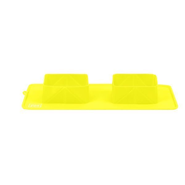 Миска складана WAUDOG Silicone, 385х230х50 мм жовтий 50808 фото