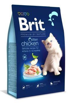 Сухой корм для котят Брит Brit Premium by Nature Cat Kitten с курицей 8 кг 171866 фото