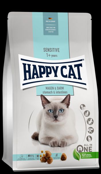 Happy Cat Sensitive Magen&Darm для взрослых кошек с чувствительным пищеварением со вкусом утки и риса, 4 кг В70597 фото